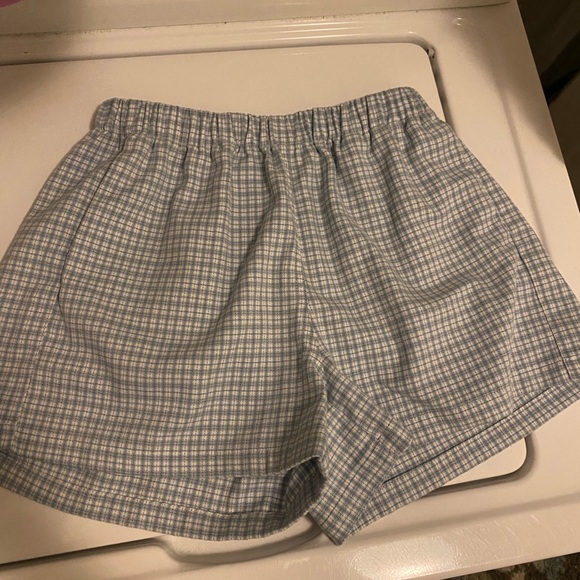 john galt/ brandy blue and white gingham boxer shorts - Picture 1 of 3